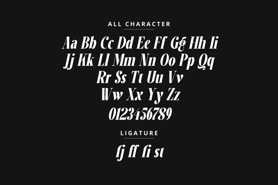 Flumine Font preview 4