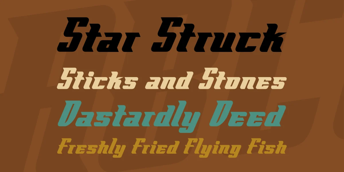 Flyboy BB Font preview 2