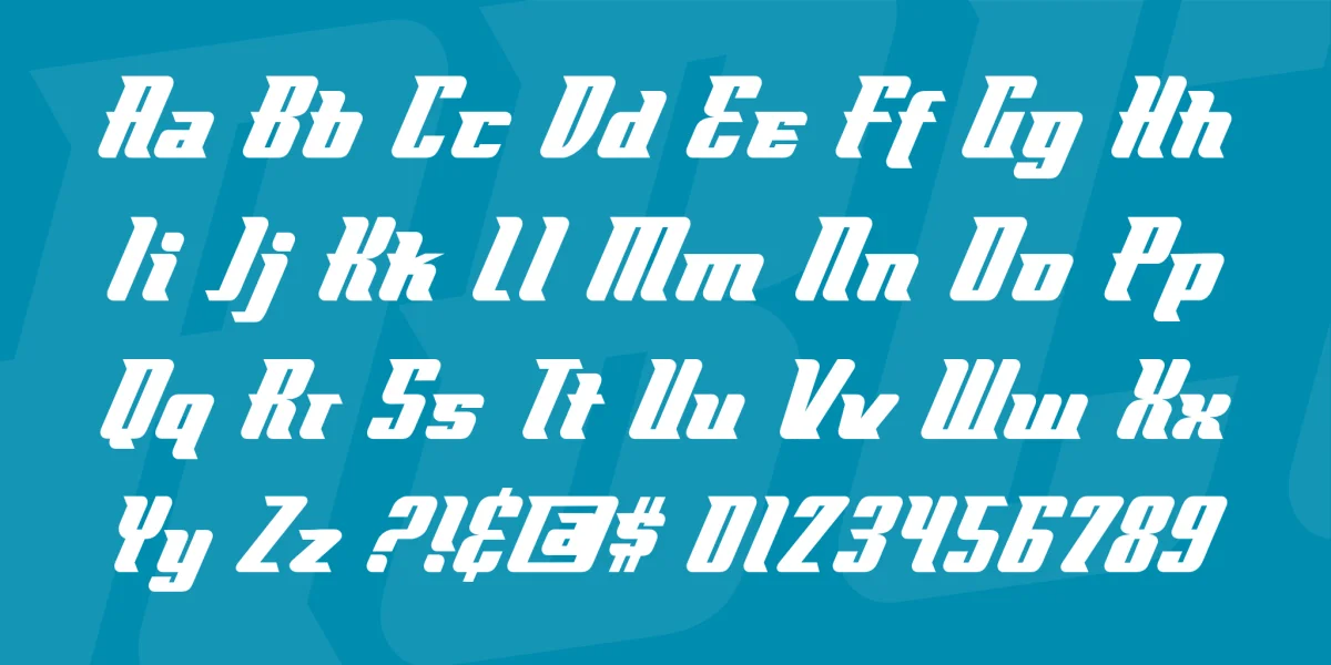 Flyboy BB Font preview 3
