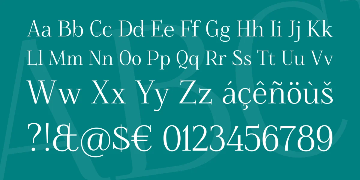 Foglihten Font Family preview 4