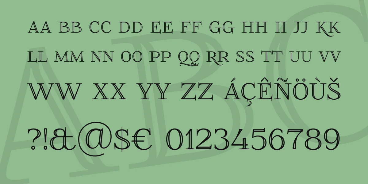 FoglihtenNo01 Font preview 4
