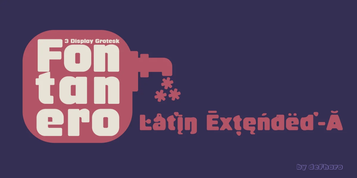 Fontanero Font Family preview 4