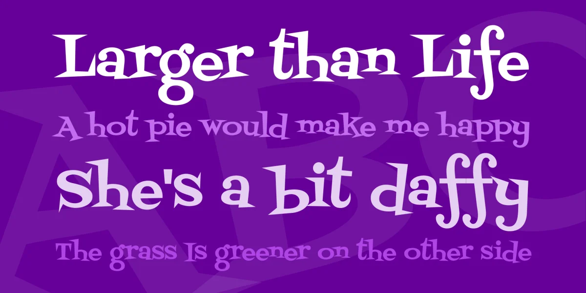Fontdiner Swanky Font preview 2