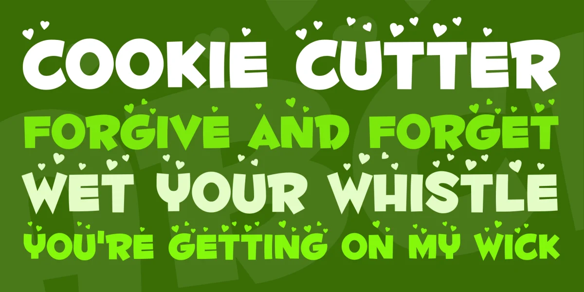 Fontdinerdotcom Luvable Font preview 2