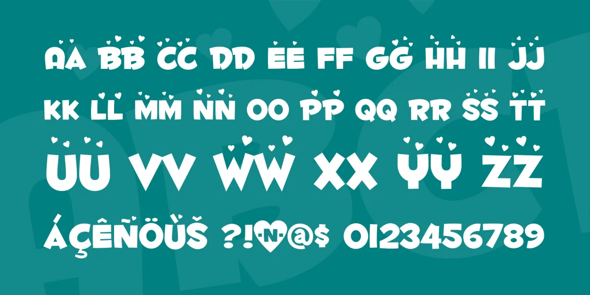 Fontdinerdotcom Luvable Font preview 3
