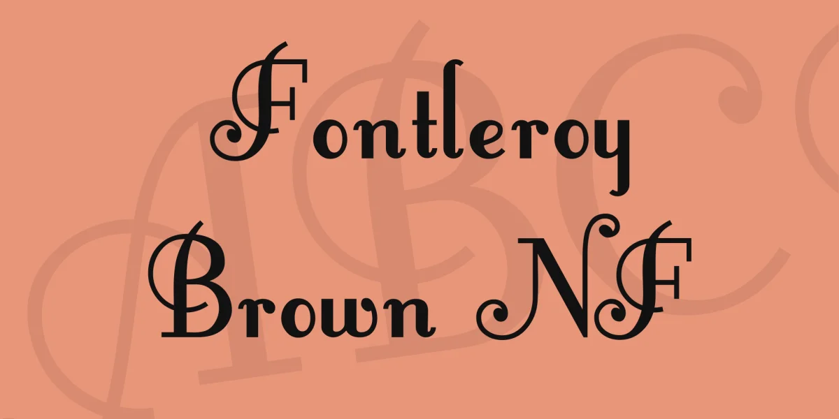 Fontleroy Brown NF Font