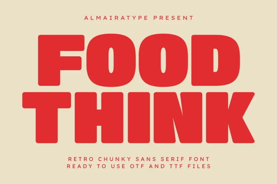 FOOD THINK Font
