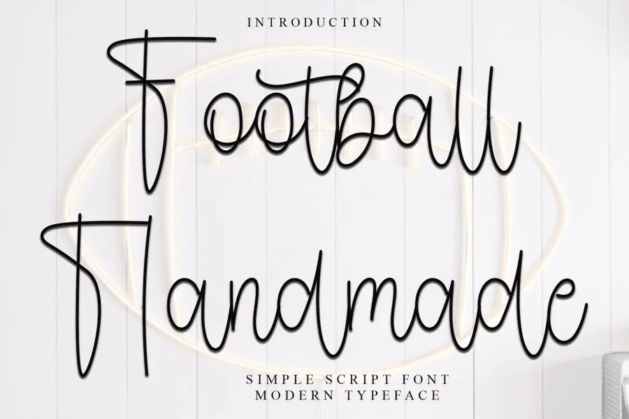Football Handmade Font