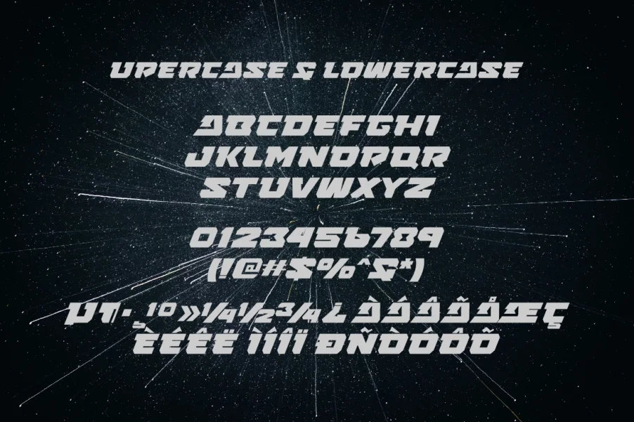 FORCE BATTLE Font preview 2