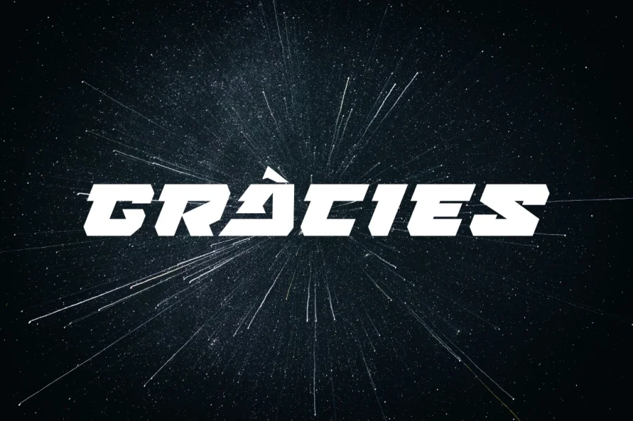 FORCE BATTLE Font preview 3