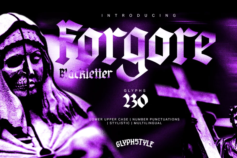 Forgore Font preview 3