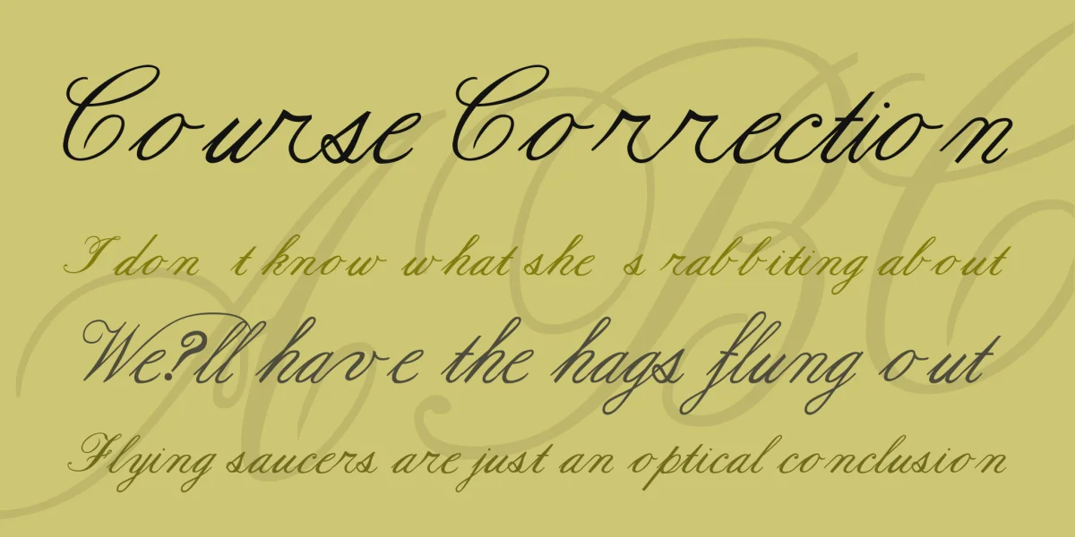 Formal Script Font Family preview 2