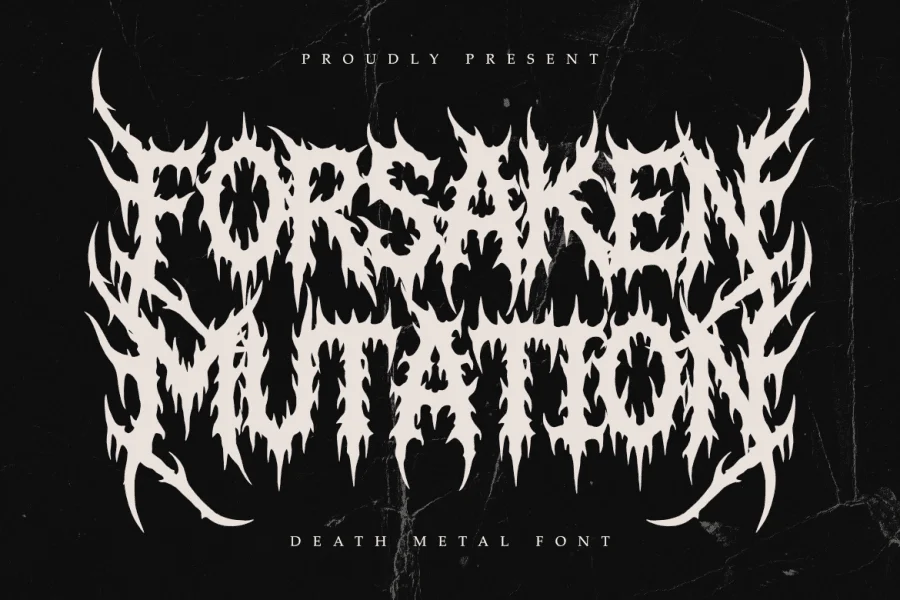 Forsaken Mutation Font