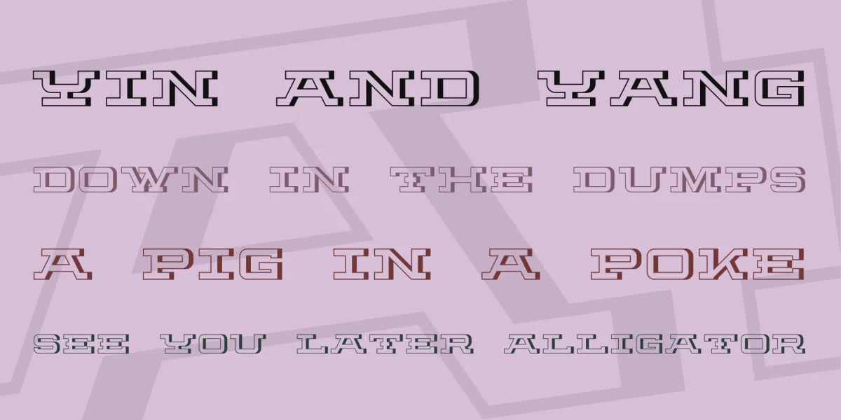 Fortitude 3D (100% Free) Font preview 2