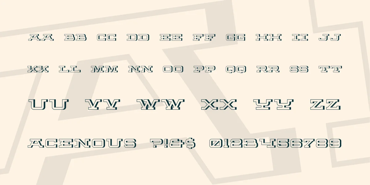 Fortitude 3D (100% Free) Font preview 4