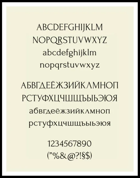 Forum Font preview 5