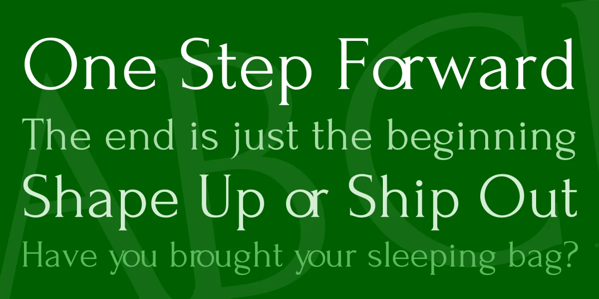Forum Font preview 7