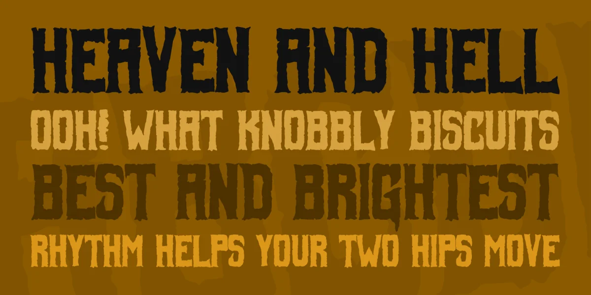 Foul Fiend Font preview 3