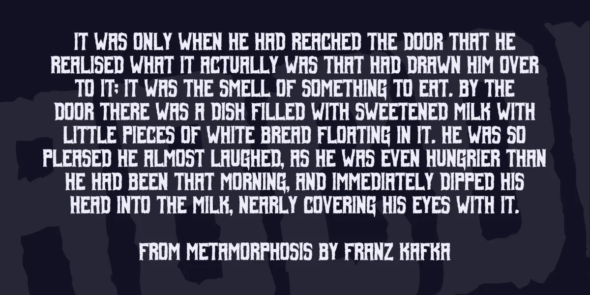 Foul Fiend Font preview 4