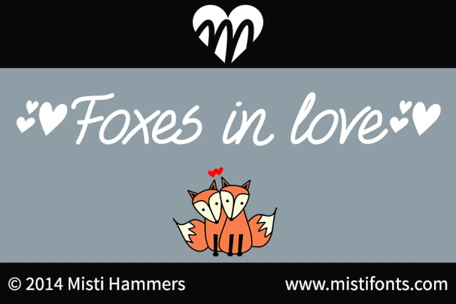 Foxes In Love Font