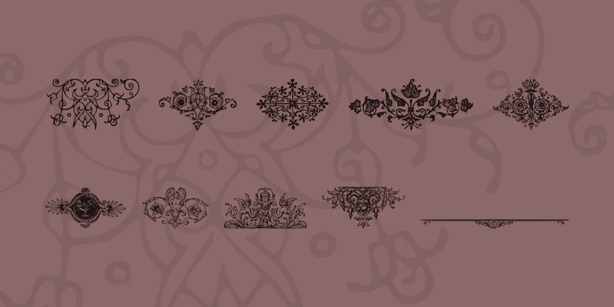 Fraktur-Schmuck Font