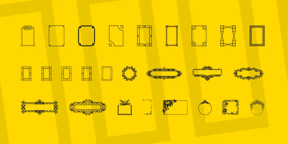 Frames and Headers Font