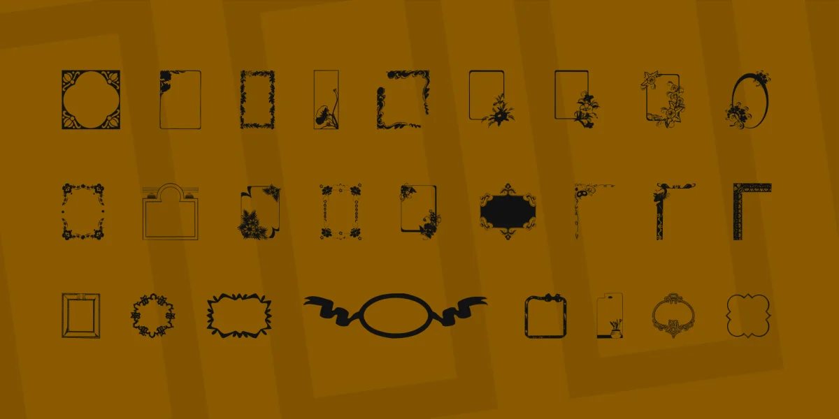 FramesAndBorders Font