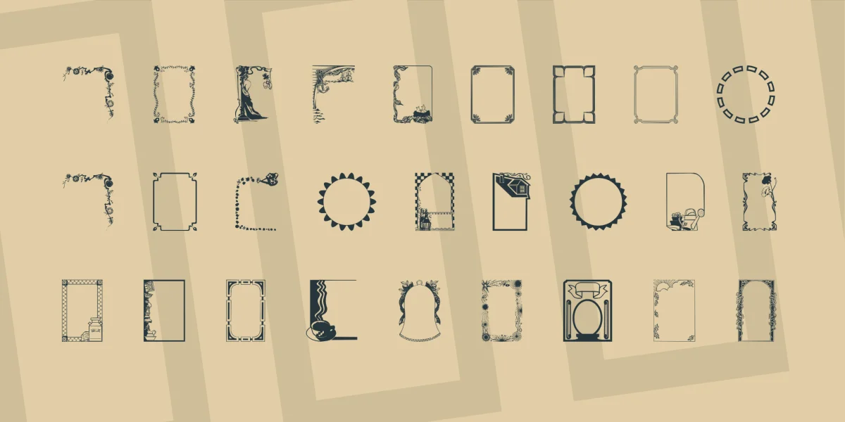 FramesAndBordersII Font