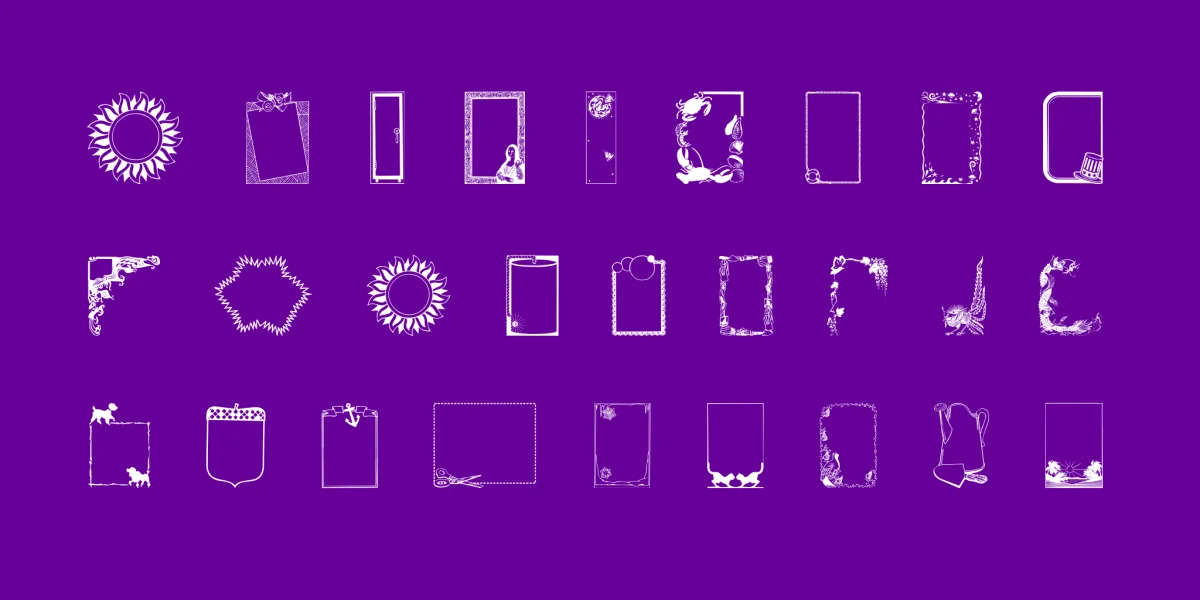 FramesAndBordersIII Font