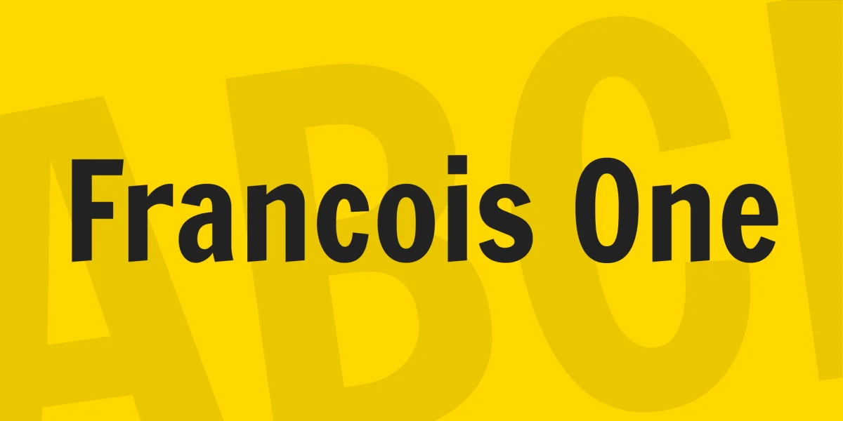 Francois One Font