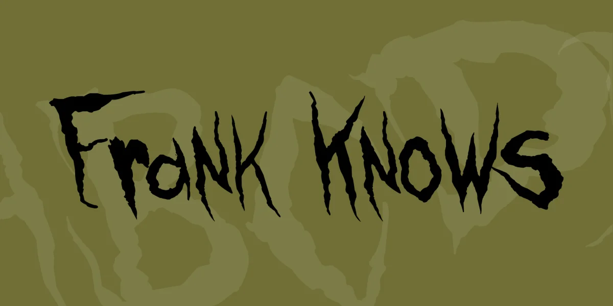 Frank Knows Font