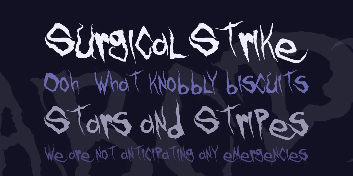 Frank Knows Font preview 2