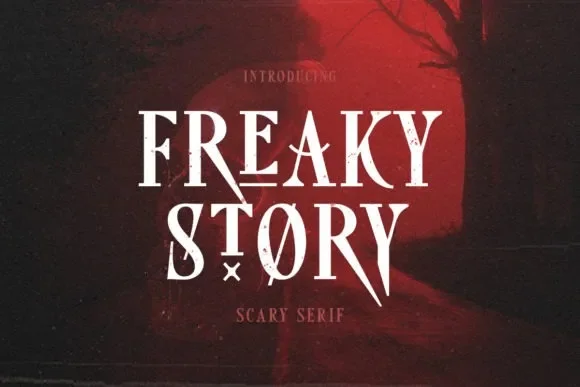 Freaky Story Font preview 2