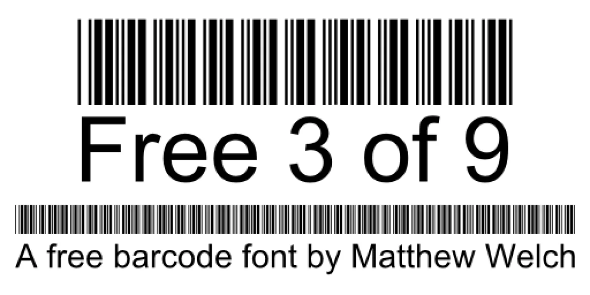 Free 3 of Font Family