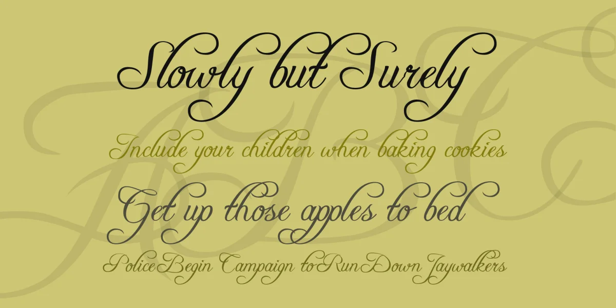 Freebooter Script Font Family preview 2