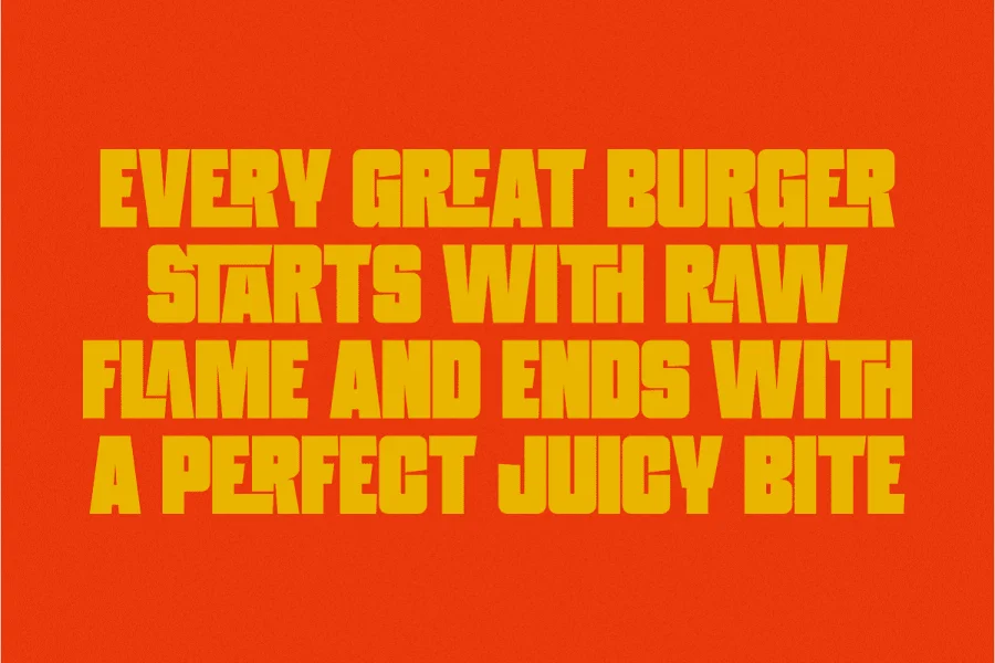 Fresh Burger Font preview 2