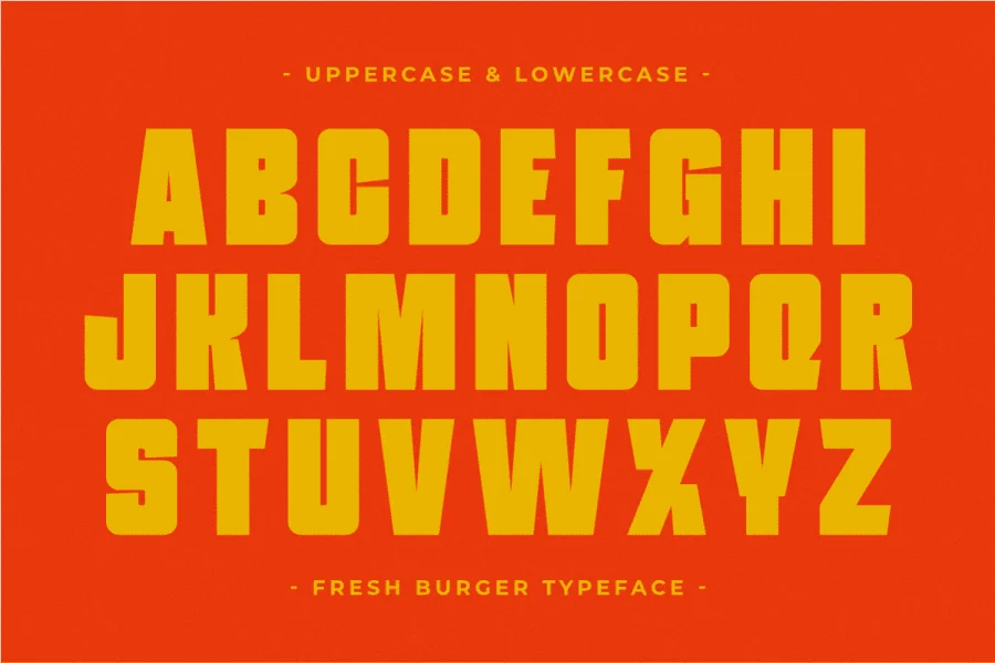 Fresh Burger Font preview 6