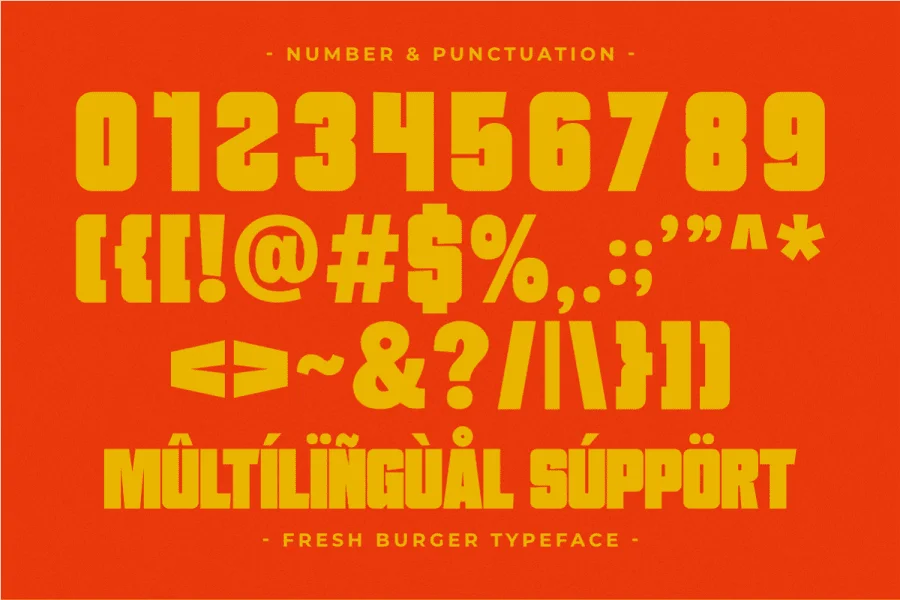 Fresh Burger Font preview 7