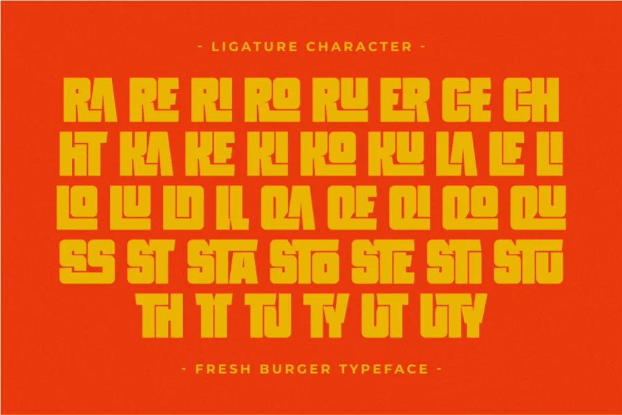 Fresh Burger Font preview 8