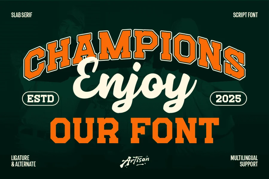 Frestype Atlethic Font Family preview 12