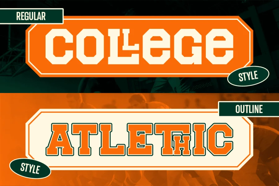 Frestype Atlethic Font Family preview 6