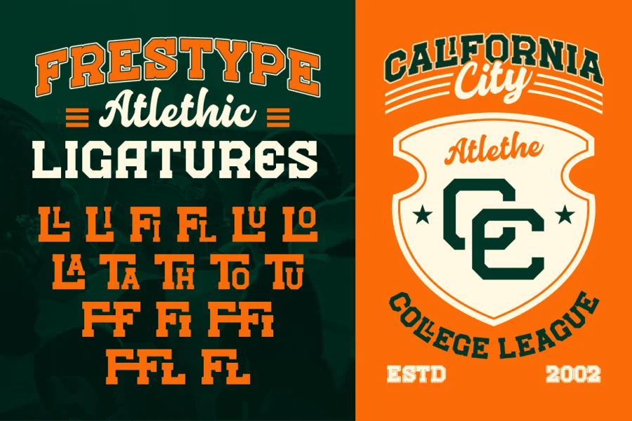 Frestype Atlethic Font Family preview 7