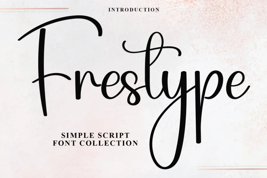 Frestype Simple Script Font preview 2