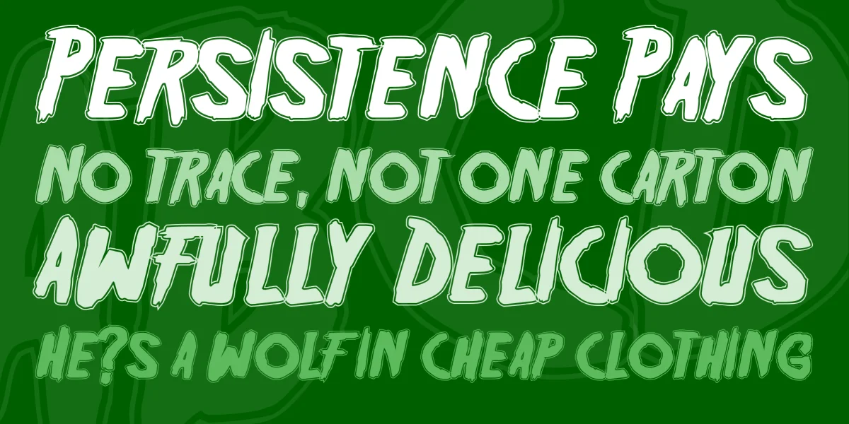 Friday13 Bonus NFI Font preview 2