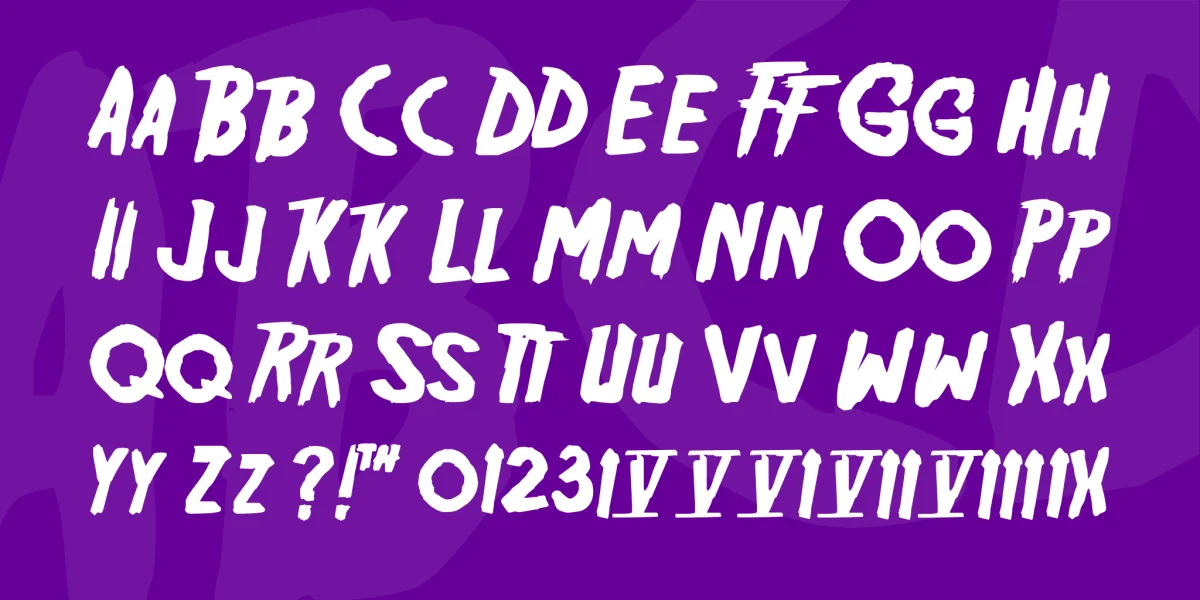Friday13 Font preview 3