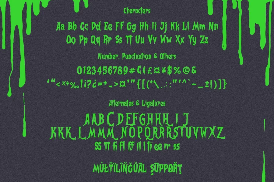 Frightmare Font preview 4