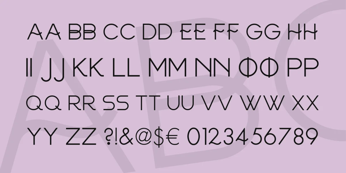 FRINCO Font preview 4