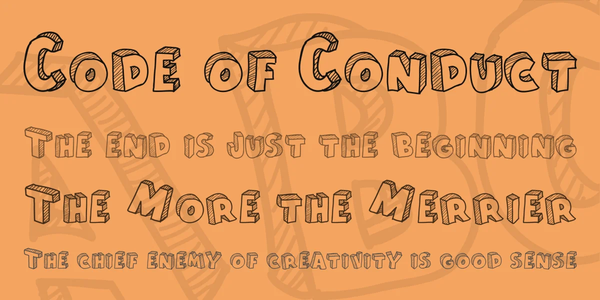From Cartoon Blocks Font preview 2