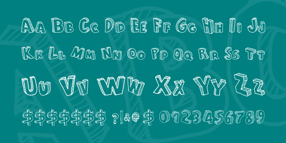 From Cartoon Blocks Font preview 3