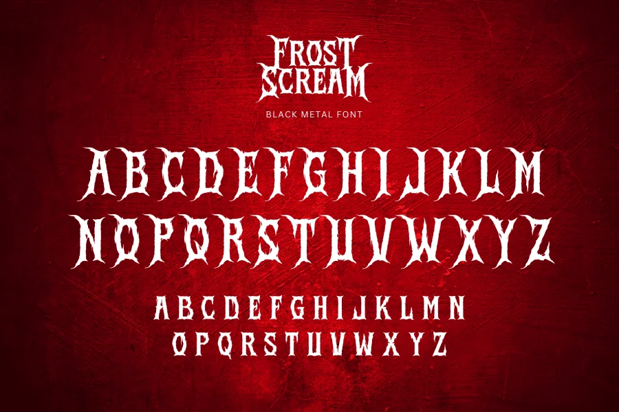 Frost Scream Font preview 11